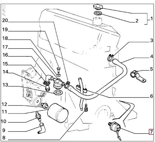 TRASMETTITORE PRESSIONE OLIO FIAT UNO TD X1/9 LANCIA DELTA 1.6 2.0 FIAT 5960017 - Imagen 4 de 4