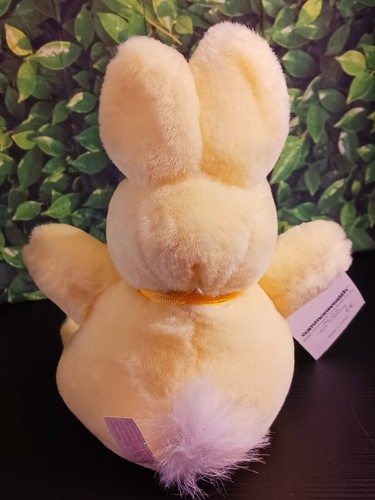 Peluche de conejo de Pascua vintage 9" amarillo Commonwealth Pascua primavera - Imagen 8 de 24