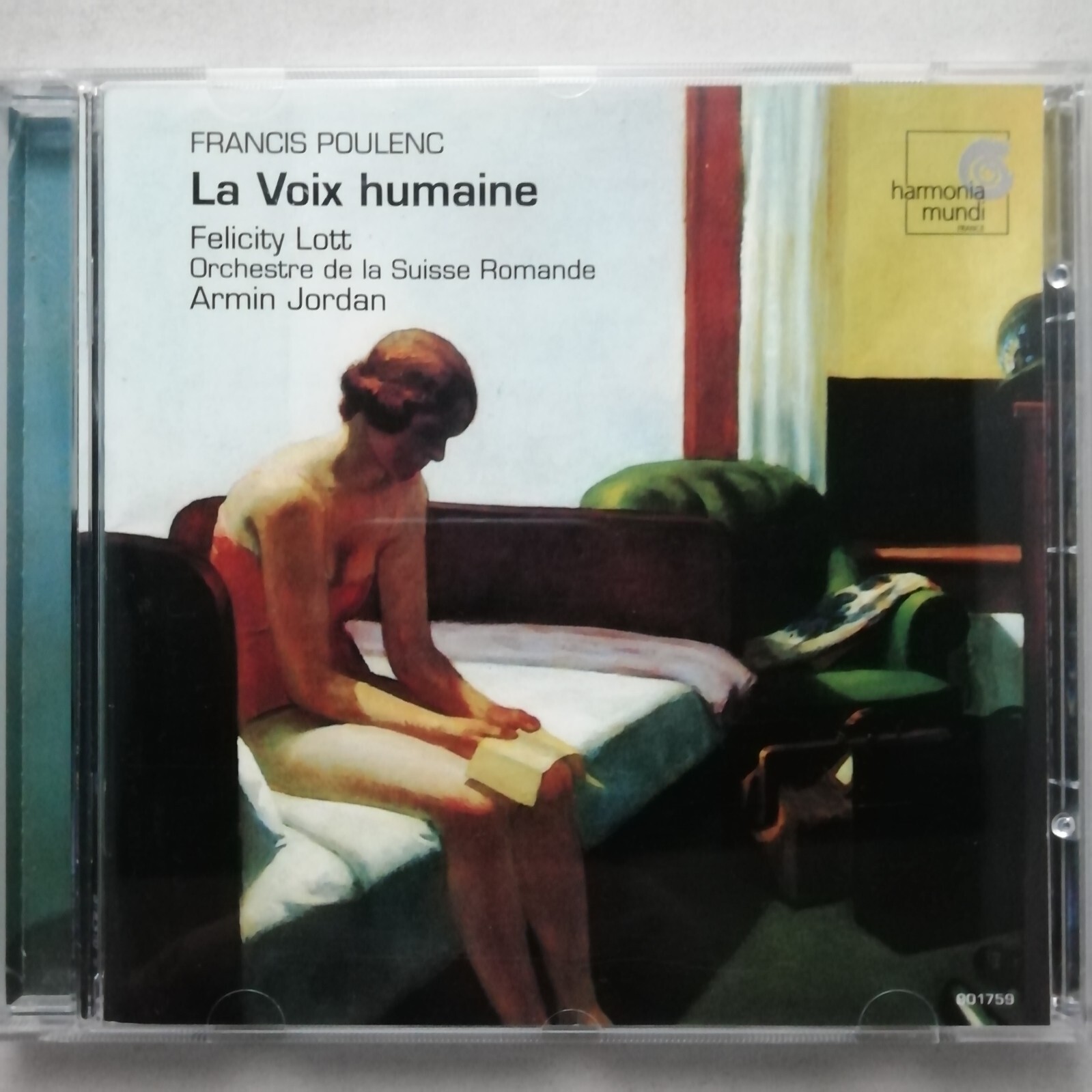 Poulenc: La Voix humaine / Lott / Jordan / OSR / Harmonia Mundi CD HMC 901759