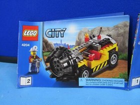 LEGO 4204 City The Mine Retired Gold Miners Incomplete