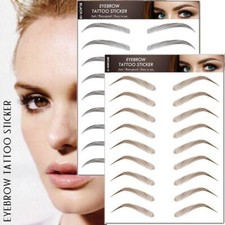 6D Eyebrows Tattoo Real Look Sticker False Eyebrow Waterproof Stick O B1X0 ACK