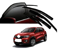 Car Rain Wind Door Visor Side Window Deflector For -renault-kwid-set Of 4 Pcs