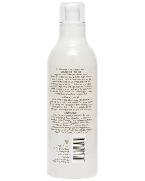 Natio Rosewater and Chamomile Gentle Skin Toner Face Mist, Alcohol Free, Natural - Image 2 of 2