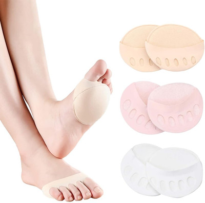 3 Paar Toe Socks Invisible Baumwolle Zehenkappe Vorfußpolster High Heel Kissen S