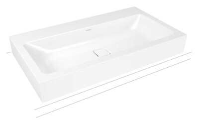 Kaldewei Cono Aufsatzwaschtisch / Waschbecken aus Stahl-Email - Höhe 120 mm