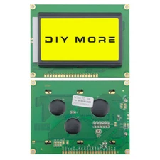 12864 5V LCD Display Module 128x64 Dots Graphic Matrix Yellow green Backlight