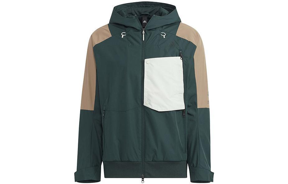 куртка с капюшоном в стиле пэчворк с логотипом adidas
