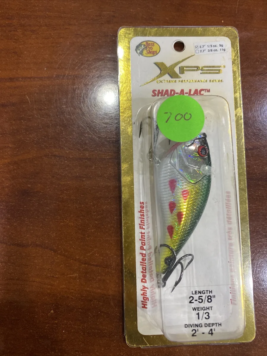 NEW bass pro shops xps lure shad-a-lac LENGTH 2 5/8 WEIGHT 1/3