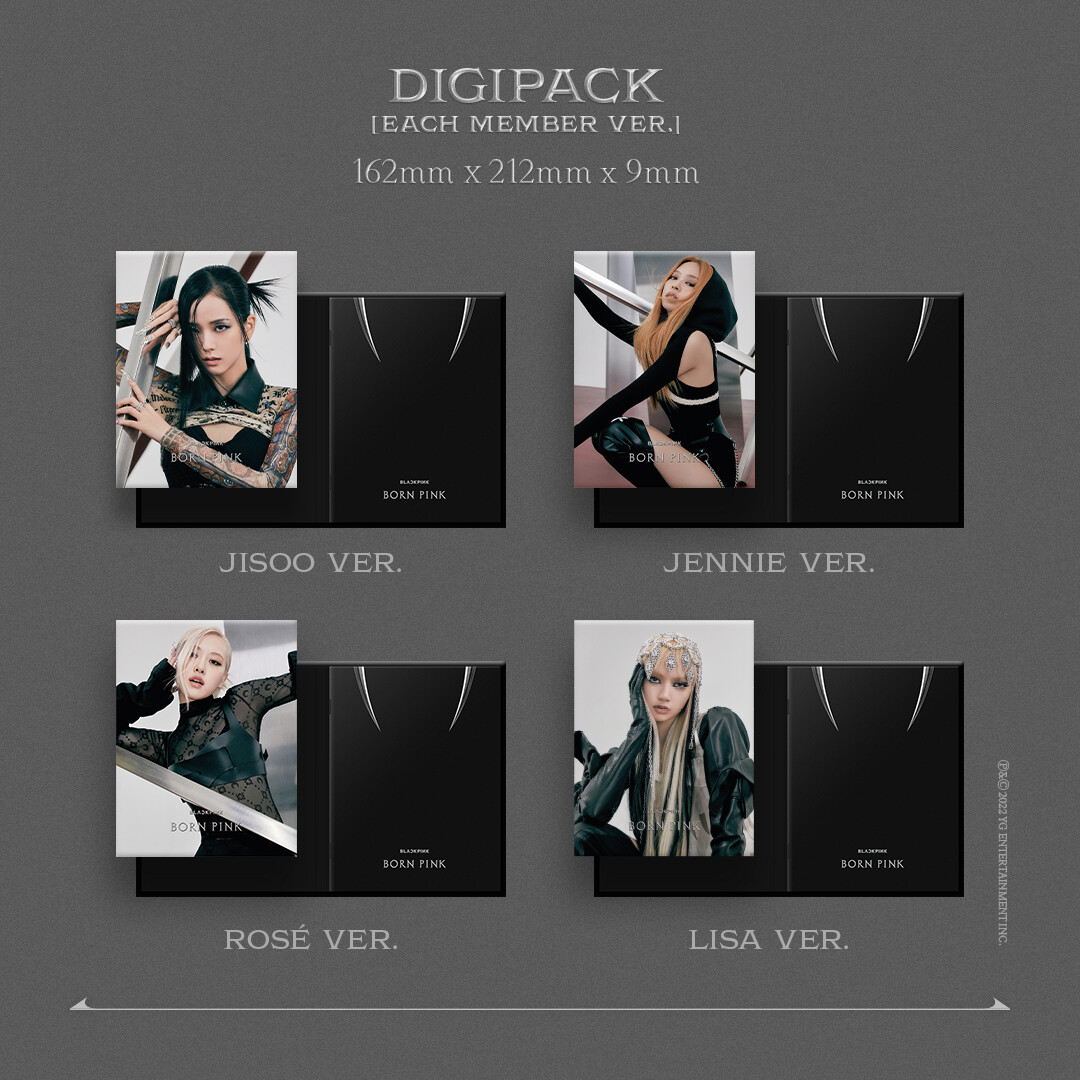 BLACKPINK 2nd Album BORN PINK DIGIPACK JENNIE Ver. CD+20p BLACKPINK 2nd Album BORN PINK DIGIPACK JENNIE Ver. CD+20p