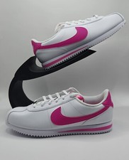Nike Cortez Basic SL GS White Pink Prime Casual Shoes Size 7Y/8.5W/40EUR/6UK