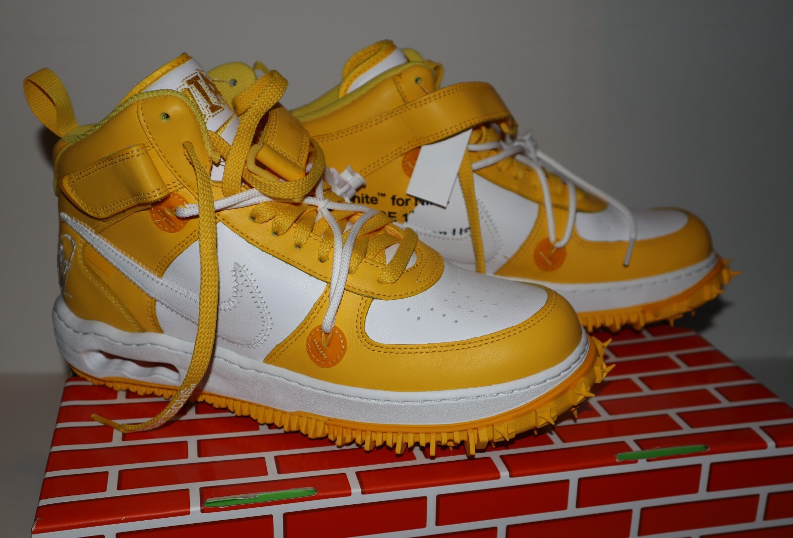 OFF WHITE X NIKE Scarpe Nike X Off White Air Force 1 Mid SP DR0500 101 da uomo taglia 10