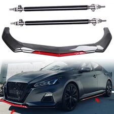 Front Bumper Lip Spoiler Splitter Body Kits Strut Rod For Nissan Altima I+