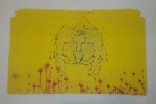  Original Art Serigraph Raymond Yeung "The Hands Series III" Rare EDN Yellow Red