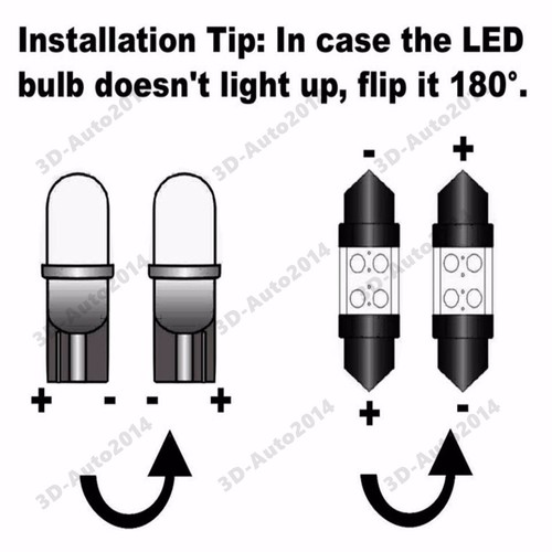 8pcs LED Xenon White Light Interior Package Kit for Nissan Juke 2011-2016 - Picture 11 of 12