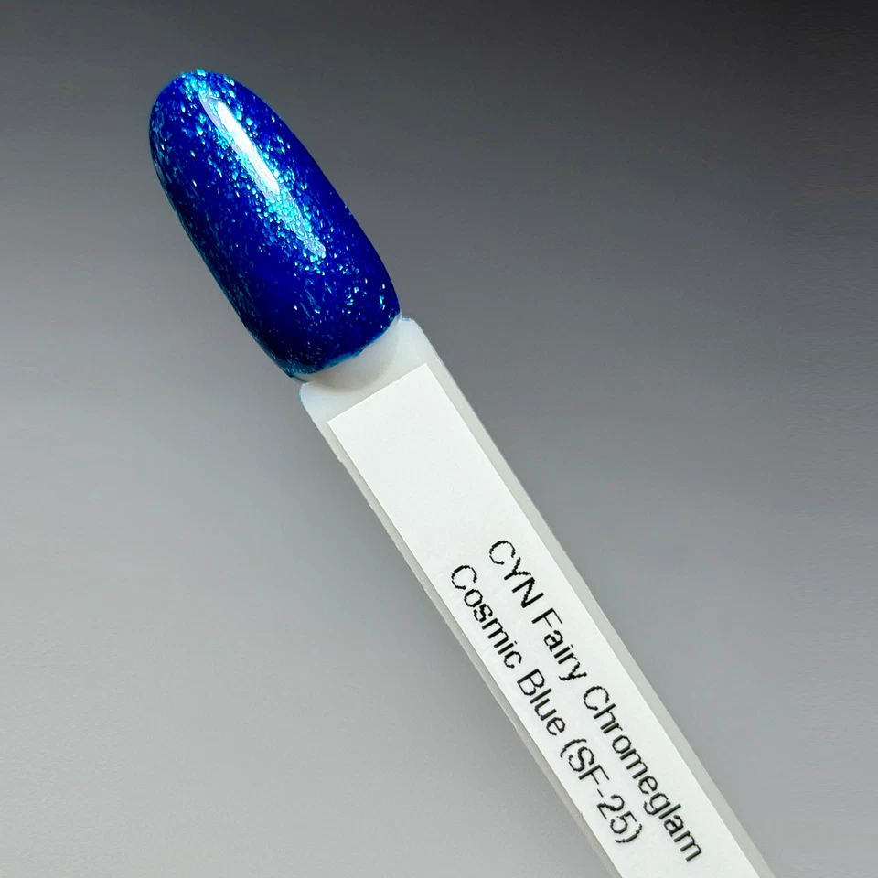 5g Fairy Chromeglam Farbgel Cosmic Blue (SF-15) Blaues Glitzergel mit Türkis - Bild 2 von 2