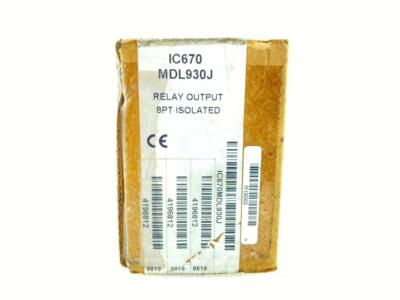 GE FANUC IC670MDL930J RELAY OUTPUT 8PT ISOLATED