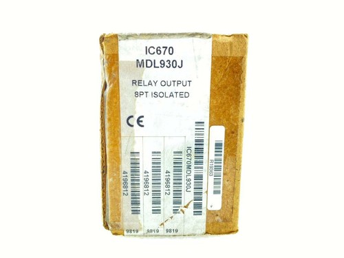 GE FANUC IC670MDL930J RELAY OUTPUT 8PT ISOLATED - Picture 1 of 9