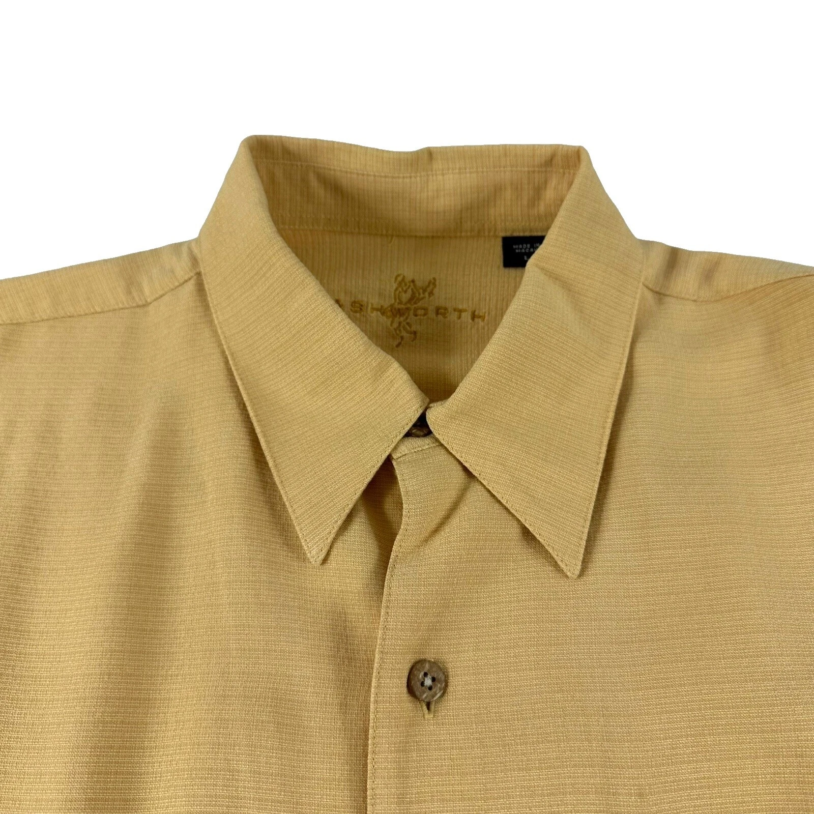 Ashworth Solid Informal Con Botones camisas para hombres