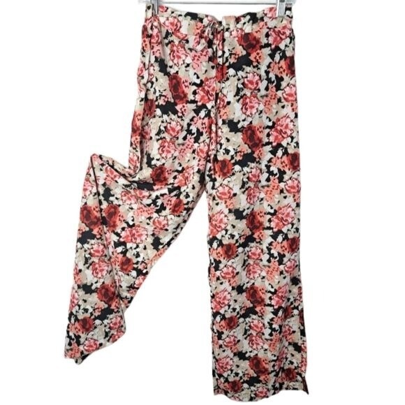 Metaphor Women's Floral Print Palazzo Pants in Soft Polyester