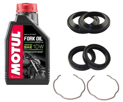 Kawasaki ZX-6R 600 F Ninja 1995 Fork Oil Dust Seal Circlip Motul