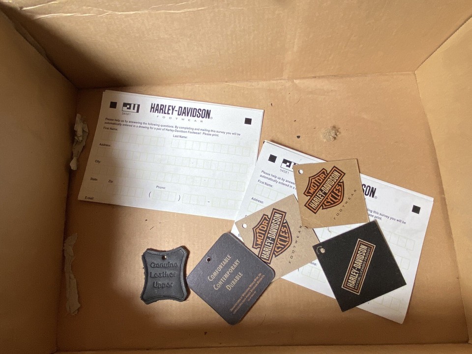 Harley Davidson Black Boots Mens Size 8 94310 Motorcycle (READ