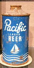 1939 PACIFIC LOW PROFILE CONE TOP BEER CAN IR...