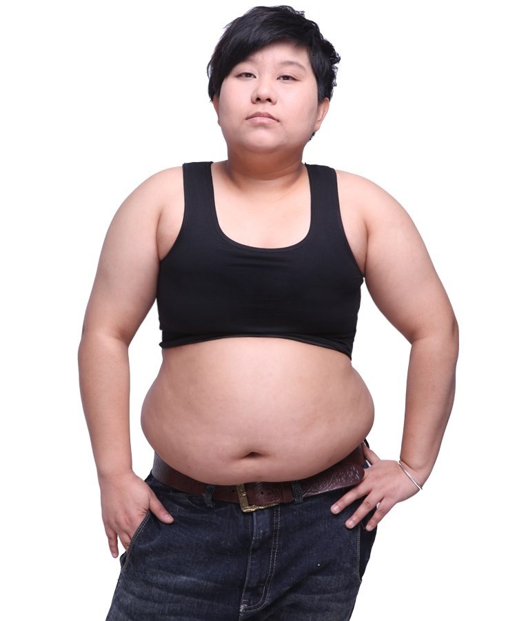 Tomboy Lesbian Vest Long Chest Binder Tank Top Built-in Undershirt Cotton S-6XL - Foto 3