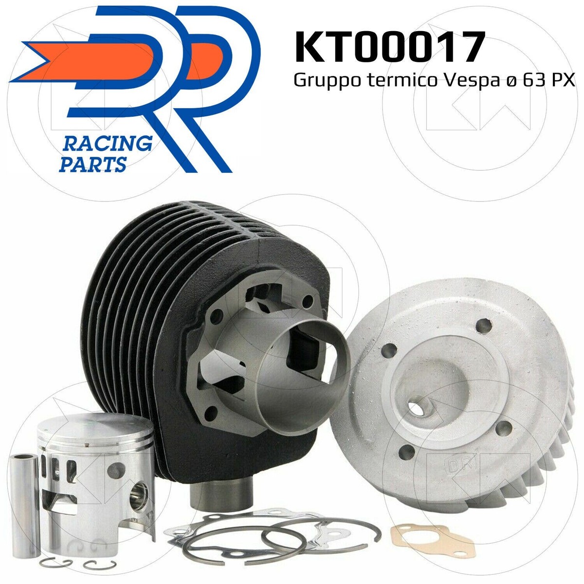 Dr Cylinder Kit 177 Piston Ø63 VESPA PX 125-150 P125X P150X UK