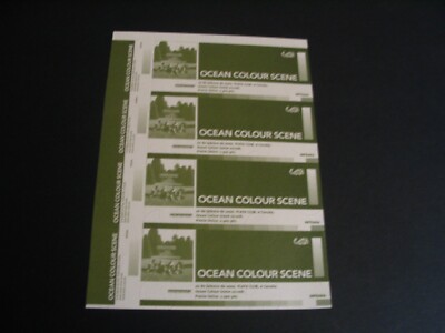 OCEAN COLOUR SCENE 4 TICKETS PROMOTER PROOFS NOT NUMBERED CORUÑA 2000 TOUR