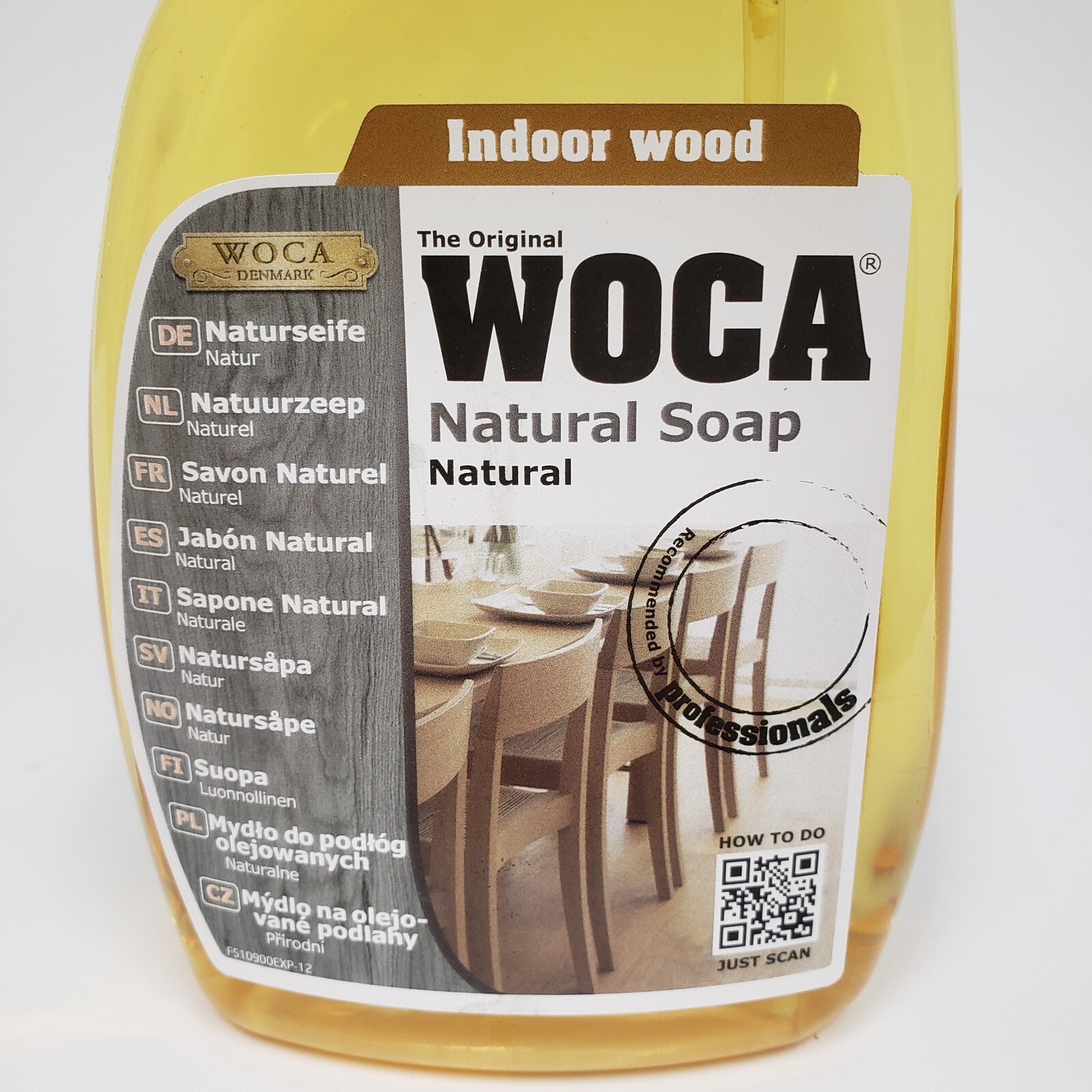 Woca Natural Soap 1 Liter - Natural Color Oil Soap For Wood - View #8
