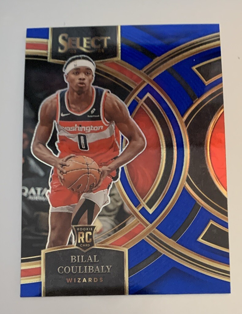 2023-24 Panini Select Bilal Coulibaly Blue Silver Holo Prizm #131 Premier RC 🔥