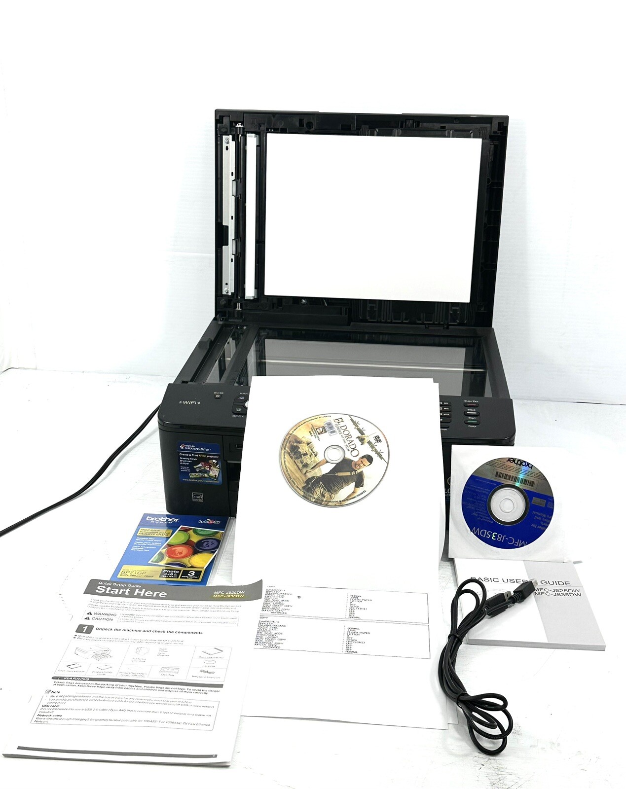 Brother MFCJ835DW Wireless (WiFi) Color Inkjet Printer Excellent