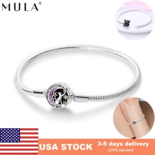 MULA Original AAA CZ Moon Cat Snake Bracelet 925 silver For Women Charm Bracelet