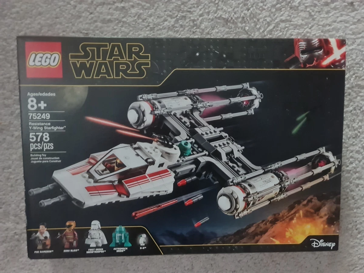 LEGO Star Wars 75249 Resistance Y Wing Starfighter 578 pcs New Sealed
