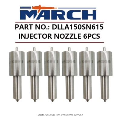 6Pcs Diesel Fuel Injector Nozzle Tips DLLA150SN615 for MITSUBISHI Fuso 6D22 6D22