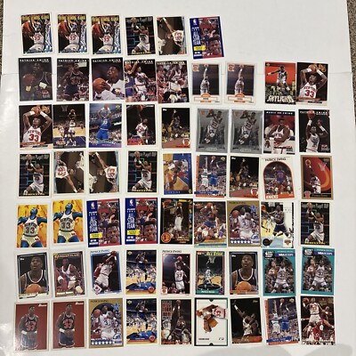 Lot (60) Patrick Ewing Basketball Cards Base Insert Parallel Prizm Knicks