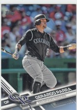 2017 Gerardo Parra Topps BLUE PARALLEL /50 - #537 Colorado Rockies