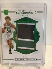 2019-20 Panini Flawless Romeo Langford RC Rookie Patch 1/5 EMERALD