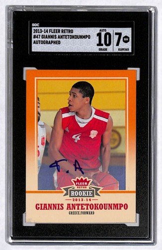 Giannis Antetokounmpo [Autograph] #47 2013 Fleer Retro card
