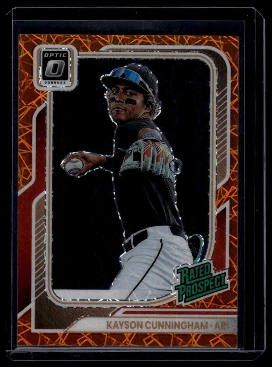 2026 Donruss #116 Kayson Cunningham Optic Orange Velocity