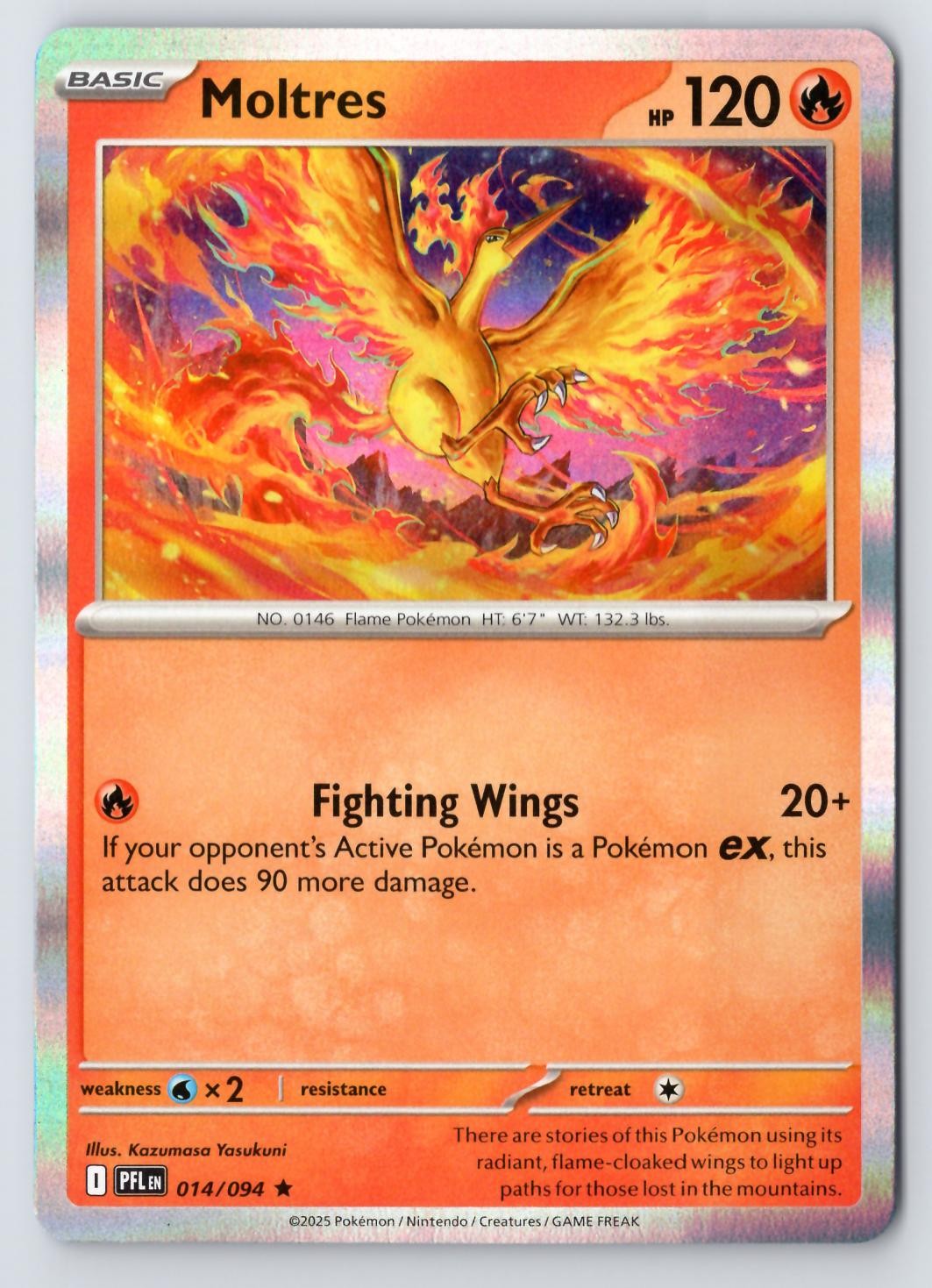 Moltres #014/094 ME02: Phantasmal Flames Holo