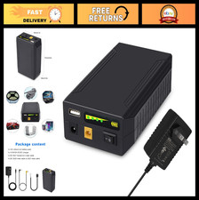 12V Lithium Ion Battery Pack 9000mAh Portable Power Bank, DC/USB Output for LED,