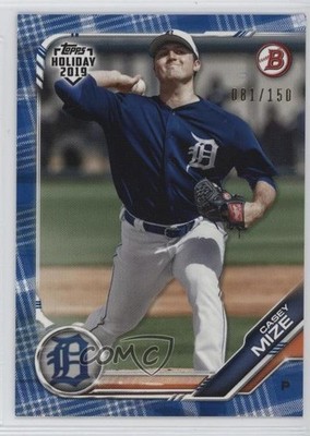 2019 Topps Holiday Bowman Blue Prospects 81/150 Casey Mize #TH-CM gh4