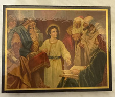 Bit O Sunshine Plaque No 402 Jesus in the Temple - Warner Press - Made in USA