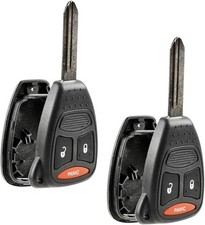 2 Key Shell Case fits Caliber Dakota Durango Magnum Nitro Ram KOBDT04A