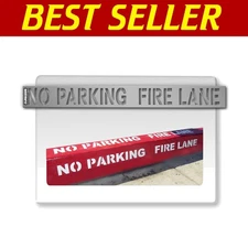 Durable 4-Inch Curb N Sign for Fire Lanes - Easy-Clean Premium Plastic Stencil