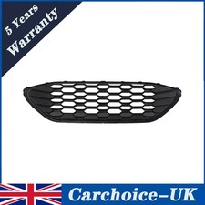 Front Bumper Grille Compatible for Ford Puma 2019-2024 GLOSS BLACK Honeycomb