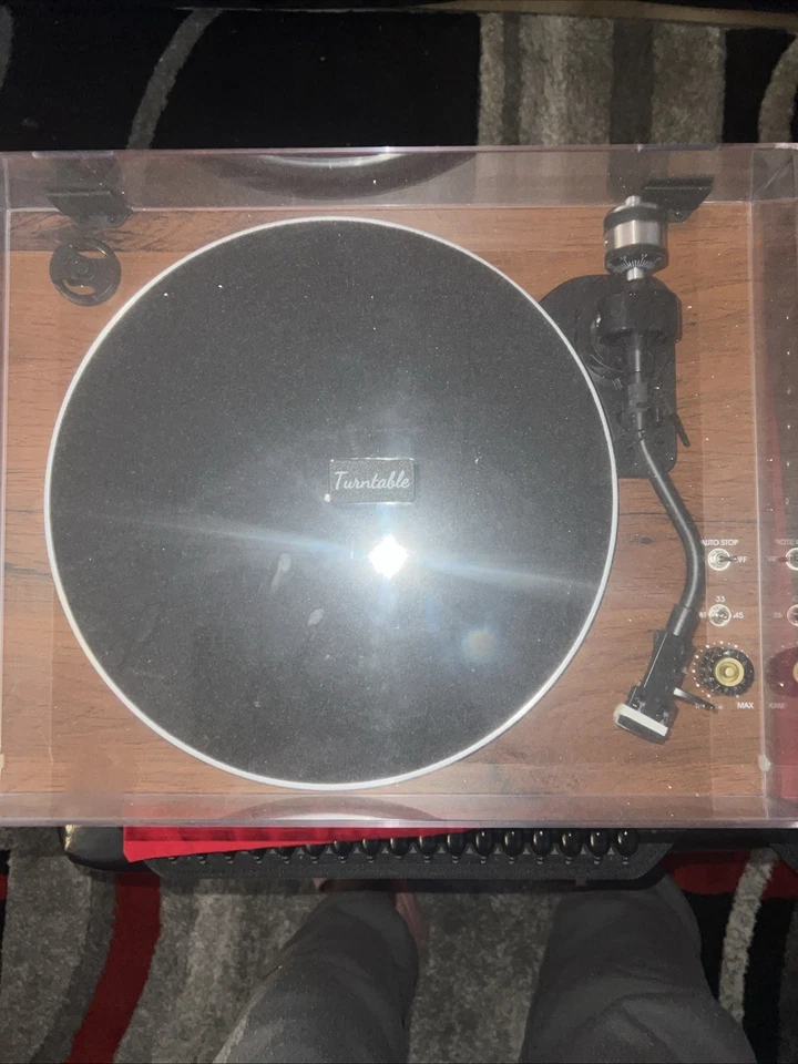 GE Vintage Turntable Record Player Stereo System 11-2017A - Image 4 of 4