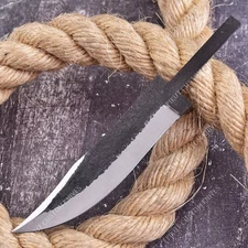 9'' 1095 High Carbon Steel Knife Blank Blade DIY Bushcraft Hunting Knife Making