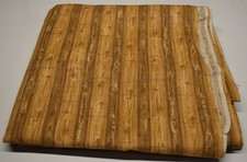 5-2/3 yards x 45" 100 cotton fabric WOOD GRAIN PLANKS RUSTIC CABIN THEME